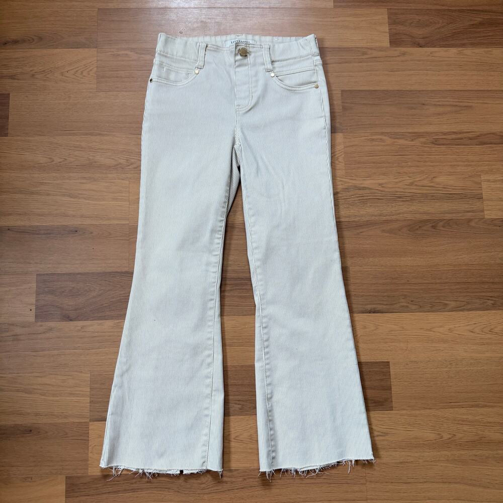 NWT Women's Liverpool Los Angeles Gia Crop Slider Flared Stretch Pants Sz 0/25